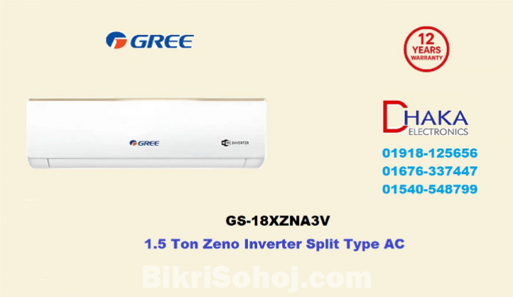 Gree 1.5 Ton Zeno Split Inverter Air Conditioner GS-18XZNA3V
